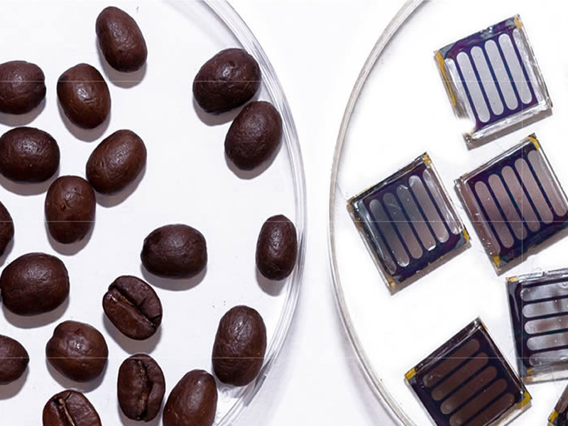 Caffeine perks up interest in perovskite solar cells