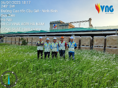1949 kWp solar rooftop for CJ Agri group (Korea)